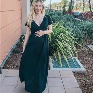 Black maxi dress